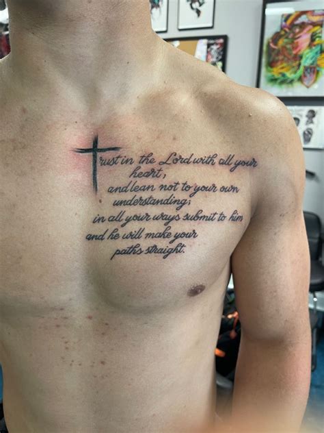 Bible Quotes Chest Tattoos