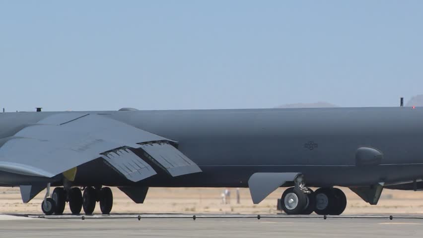 Boeing B52 Stratofortress Aircraft Participates Red Editorial Video