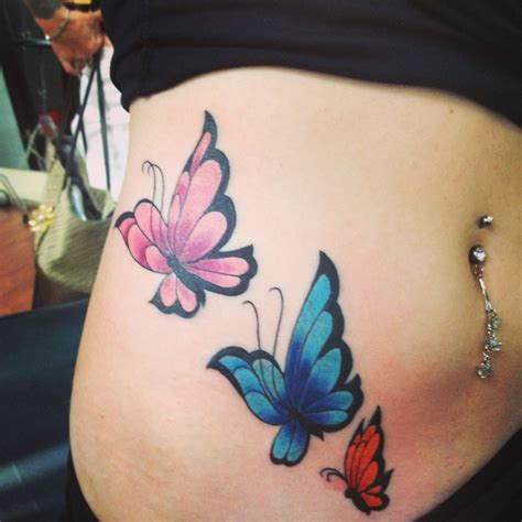 Butterflies In Stomach Tattoo