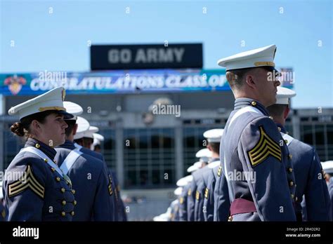 Cadets Of The Graduating Class Arrive For The Graduation Ceremony Of