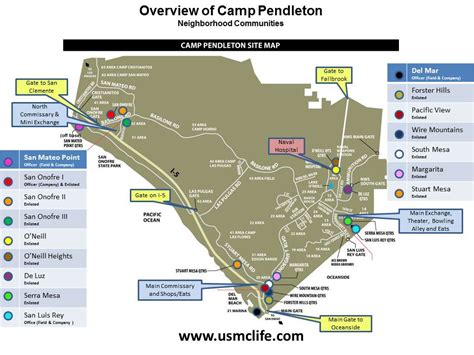 Camp Pendleton Base Map Usmc Life