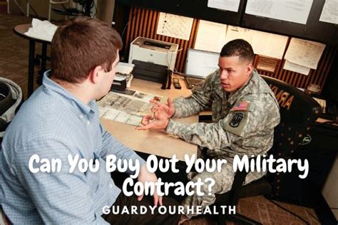 Can You Buy Out Your Military Contract And How