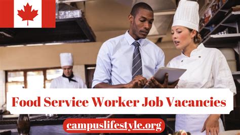 Canada Food Service Worker Job Vacancies 2023 Visa Sponsorship Apply