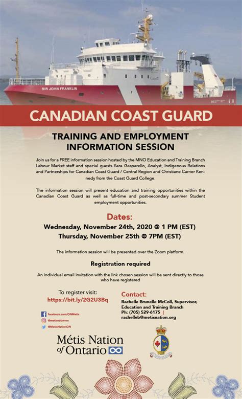 Canadian Coast Guard Employment Information Session M Tis Nation Of