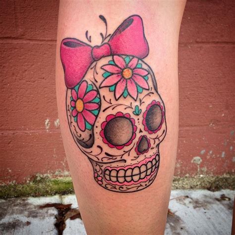 Candy Skull Tattoos Designs Ideas And Meaning Tattoos For You