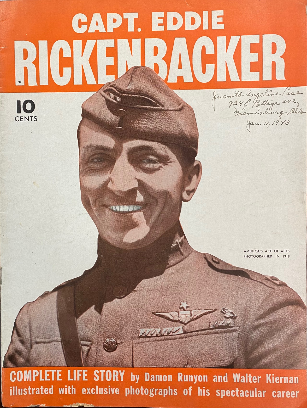 Capt Eddie Rickenbacker Complete Life Story Illustrated With