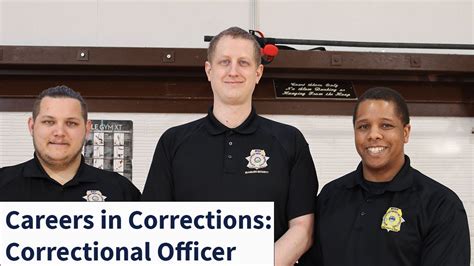 Careers In Corrections Corrections Officer Youtube