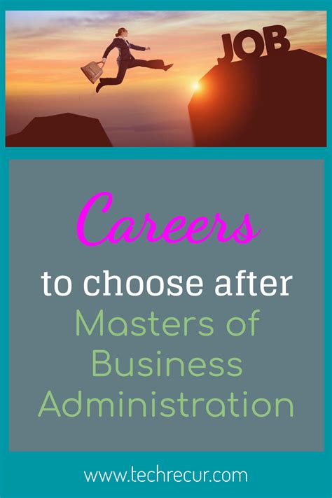 Careers To Choose After Masters Of Business Administration Masters In