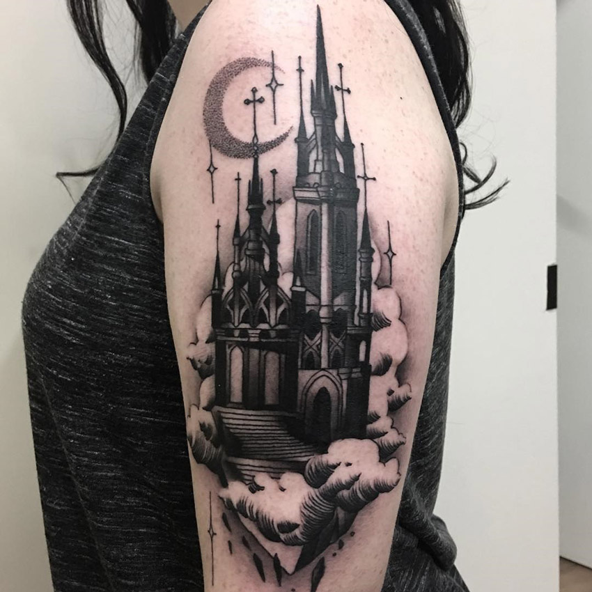 Castle Tattoo Ideas