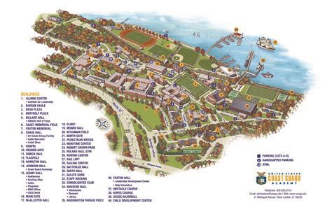 Cga Campus Map United States Coast Guard Academy