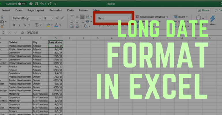 Change Date Format In Excel Short Long And Custom