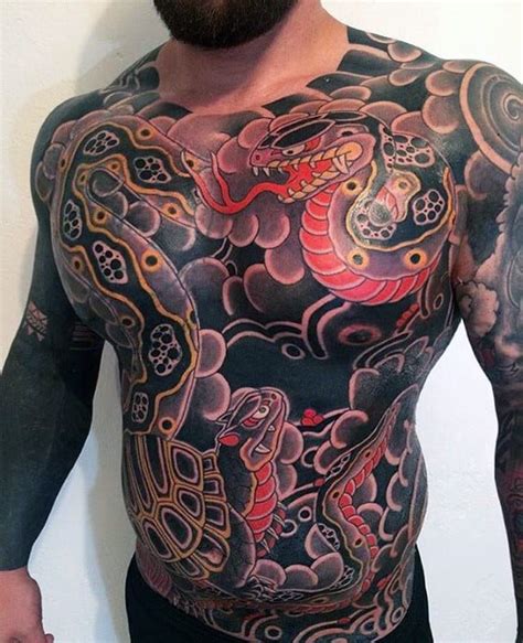 Chest Japanese Tattoo Designs