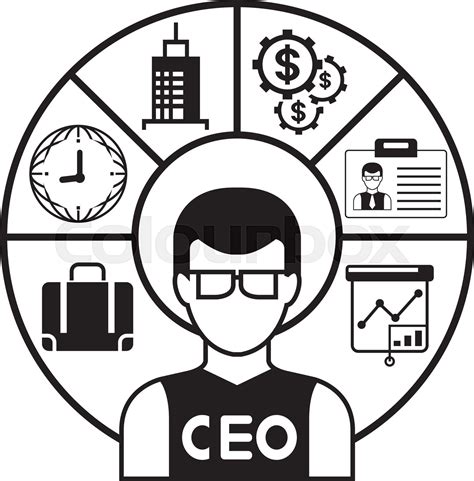 Chief Executive Officer Stock Vector Colourbox