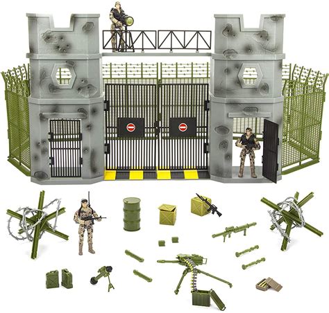 Click N Play Military Army Base Action Figure 51 Piece Play Set With