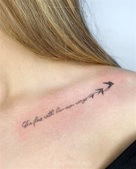 Collarbone Tattoos For Women