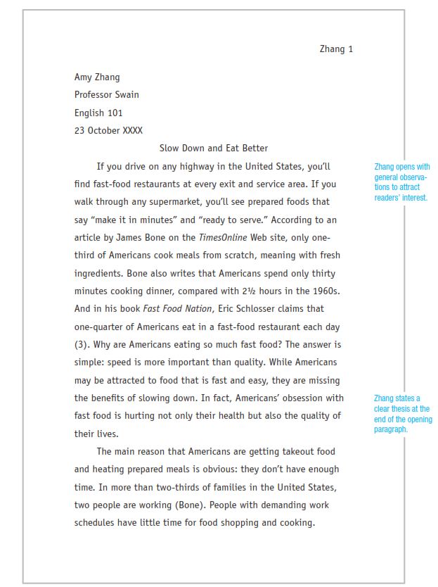 College Essay Format 09 How To Format College Essay Font Size Style