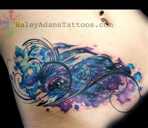 Colorful Space Water Tattoo