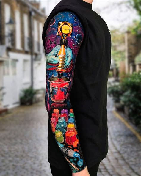 Colorful Tattoo Art Sleeve