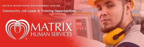 Community Job Opportunities Matrix Human Services