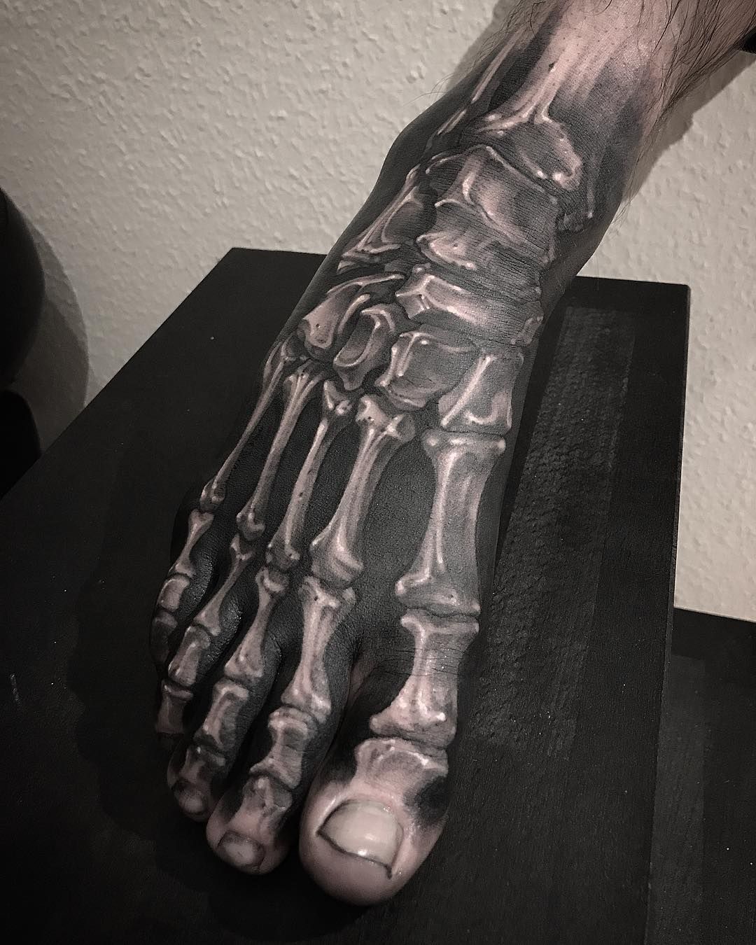 Cool Skeleton Foot Tattoo By Gara Tattooer Foot Tattoos Tattoos For