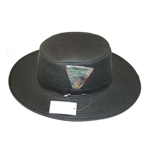 Country Classics Australian Style Wax Outback Bush Hat With Feather Ebay