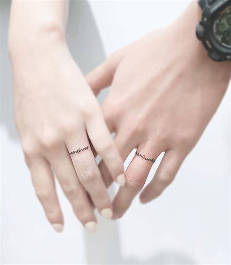 Couple Ring Tattoo Designs