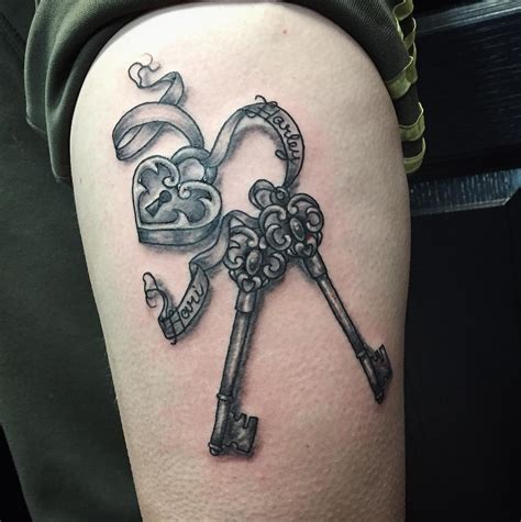 Create 5 Unique Lock & Key Tattoo Designs Now