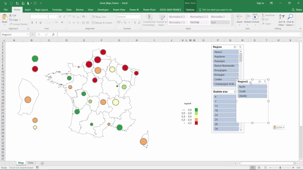 Create Excel Bubble Chart