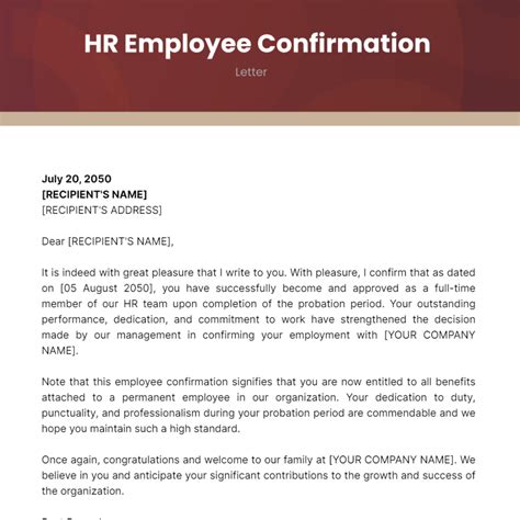 Create The Ultimate 6Step Staff Confirmation Letter Now