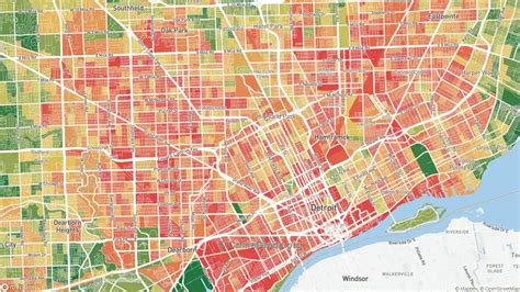 Crime Map Detroit Detroit Crime Map Michigan Usa