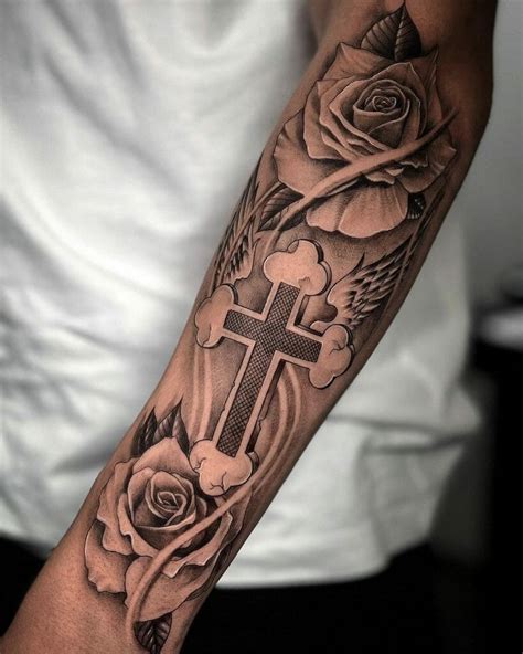 Cross Tattoos On Forearm