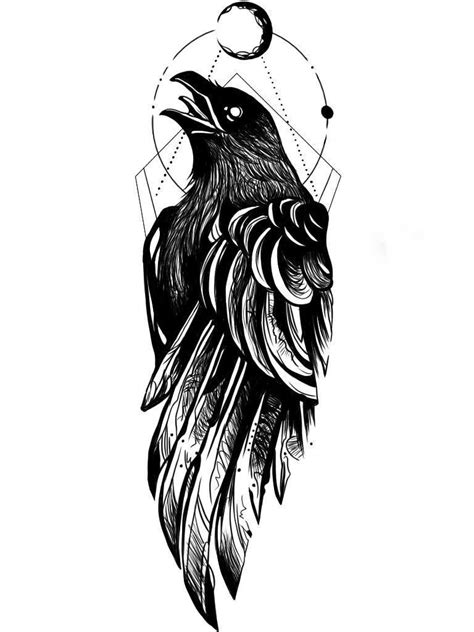 Crow Tattoo Design