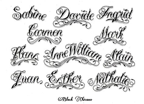 Cursive Font Tattoos