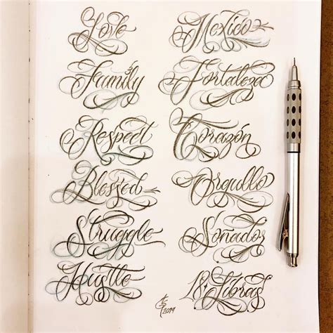 Cursive Handwriting Tattoo Styles