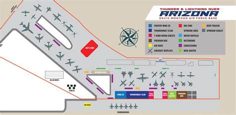 D M Air Force Base Map For Air Show Attendees Desert Lightning News