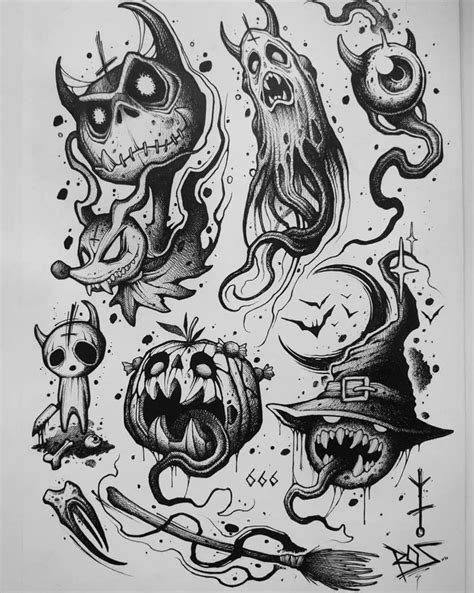 Dark Tattoo Creepy Designs