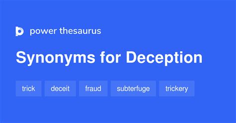 Deception Synonyms 2 875 Words And Phrases For Deception