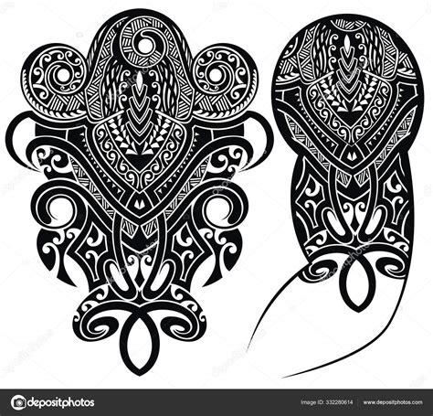 Decorative Tattoo Design Shoulder Abstract Tattoo Art Tribal Vector