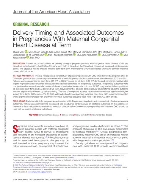 Delivery Timing And Associated Outcomes In Pregnancies With Maternal