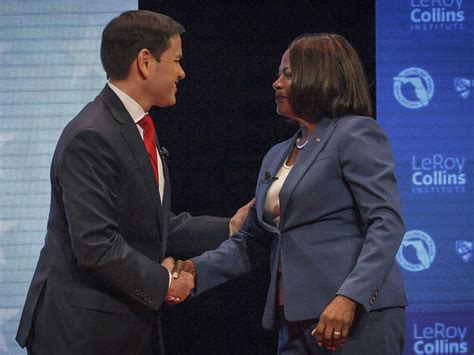 Demings Goes On Attack Against Rubio In Florida Senate Debate Npr