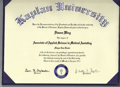 Diannewing2 Associates Degree Medical Assisting Certificate 5K All Communites Associate