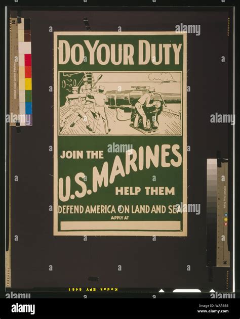 Do Your Duty Join The U S Marines Abstract U S Marine Corps