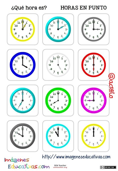 Domin Con Relojes Ideales Para Aprender Las Horas Imagenes Educativas