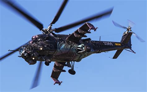 Download Wallpapers Mi 24 Attack Helicopter Combat Helicopters