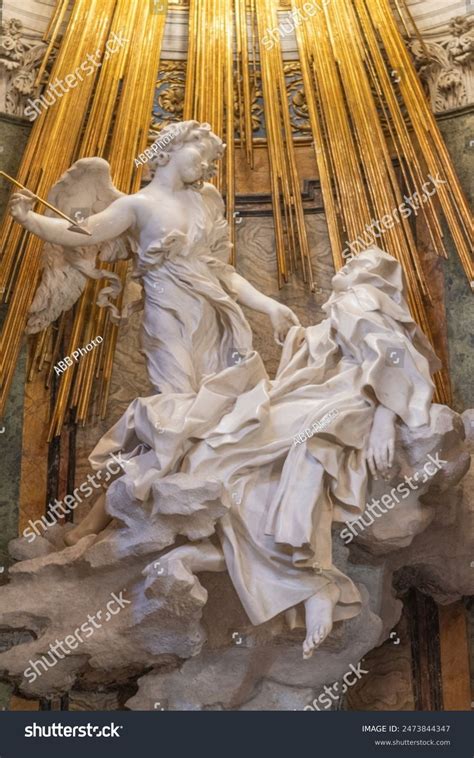 Ecstasy Saint Teresa Sculpture Baroque Style Stock Photo 2473844347