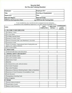 Editable New Hire Hecklist Format Template Pdf Employee Shrm Form