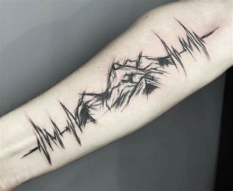 Ekg Line Tattoo Designs