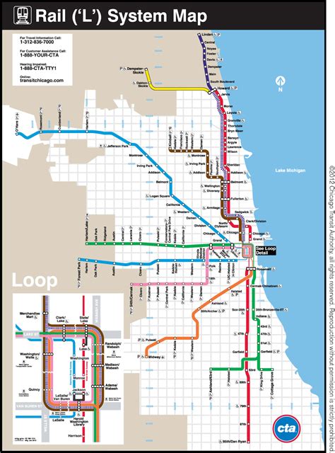 El Map Chicago Transit