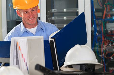 Electrical Engineer At Work Stock Image F017 7931 Science Photo