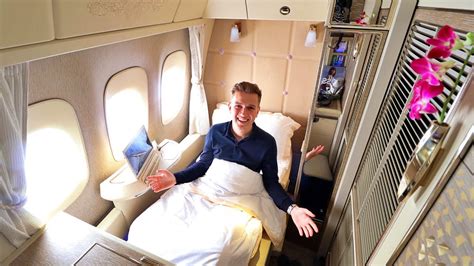 Emirates New 777 First Class Private Suite Review Youtube